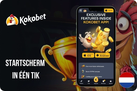 Kokobet app toevoegen aan Android startscherm